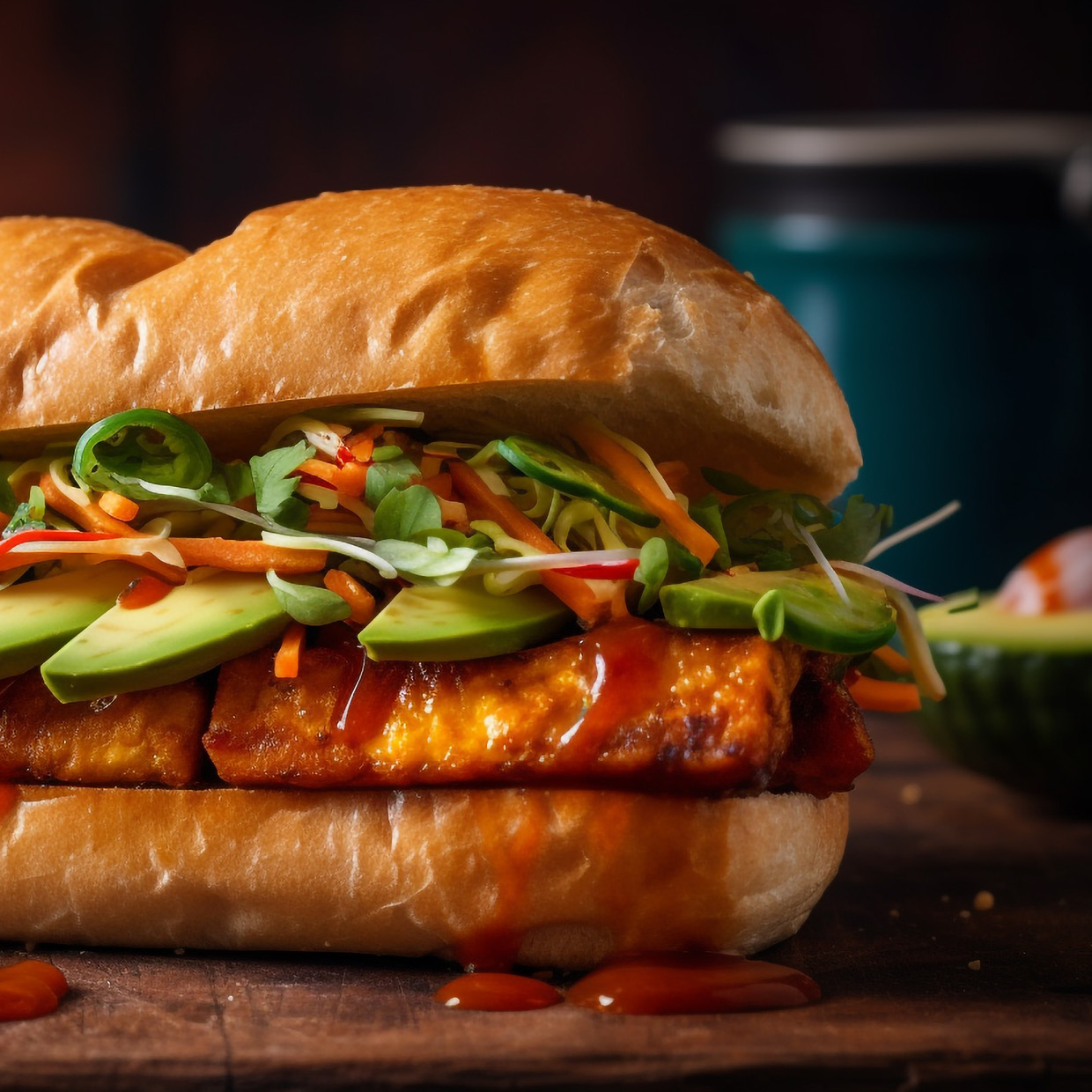 Spiced Chicken Mayo Sandwich